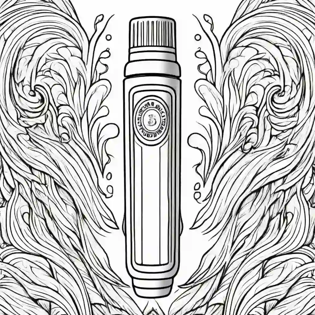 Toothpaste coloring pages